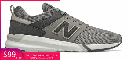 详情  New Balance 男式 009 鞋灰- 显示原刊登标题