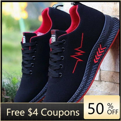 鞋子男帆布运动鞋轻便百搭休闲鞋2019秋冬季新款韩版防臭加绒鞋子