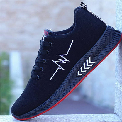 鞋子男帆布运动鞋轻便百搭休闲鞋2019秋冬季新款韩版防臭加绒鞋子