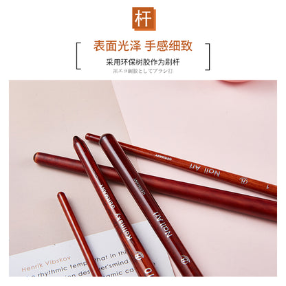 认证问题perfect color包旺笔刷套装 美甲店专用固态甲油胶刷 彩绘拉线笔认证问题11133333333333333q