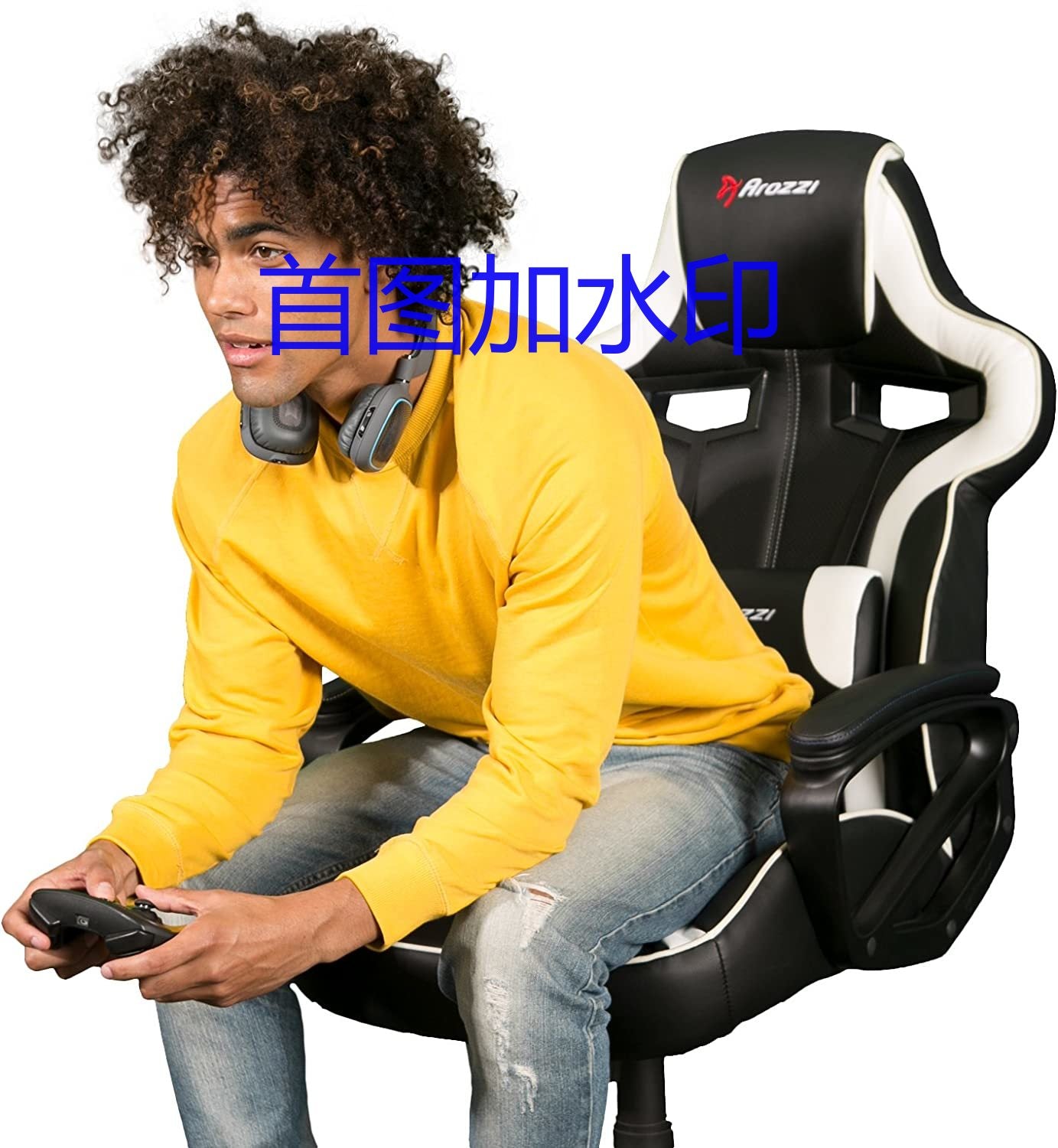 Arozzi Milano 增强型游戏椅,黑色,Milano-BK2121