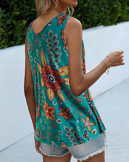 Floral Graphic Tank Top